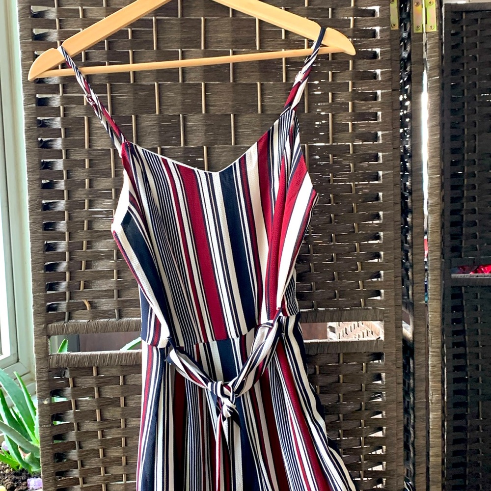 Striped jumpsuit. Great condition.